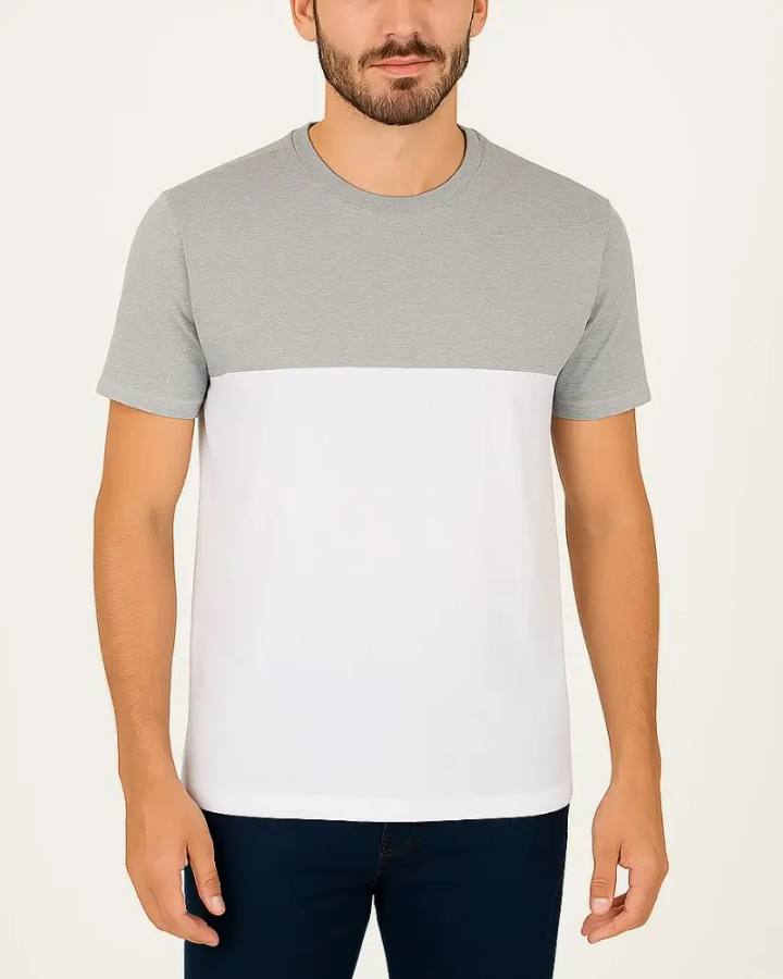 Camiseta com Recorte em Malha Premium