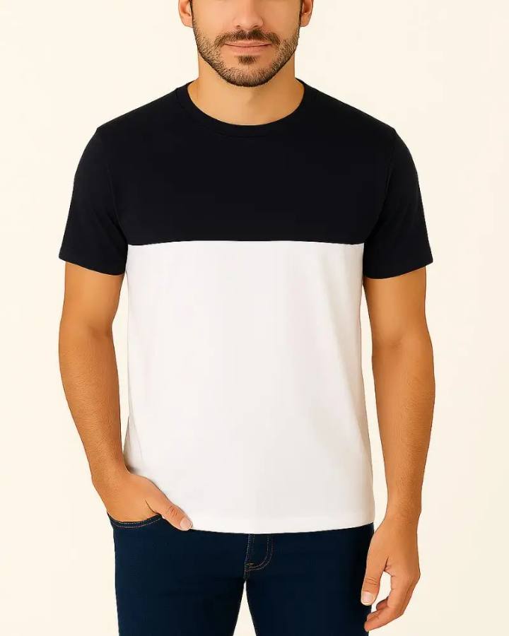 Camiseta com Recorte em Malha Premium