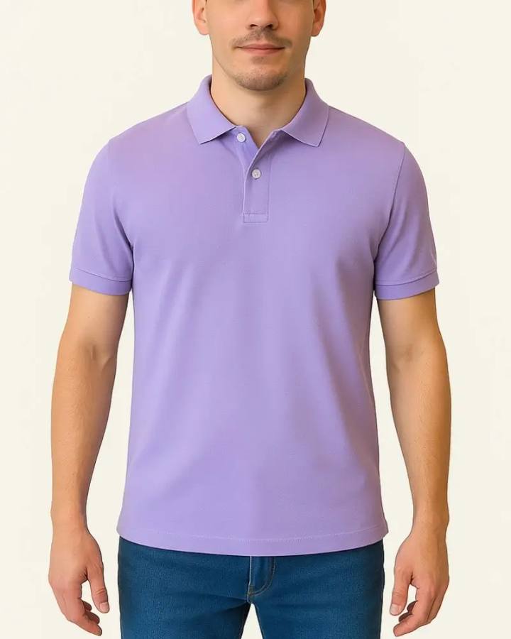 Camisa Polo Masculina Básica em Piquet