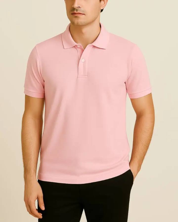 Camisa Polo Masculina Básica em Piquet