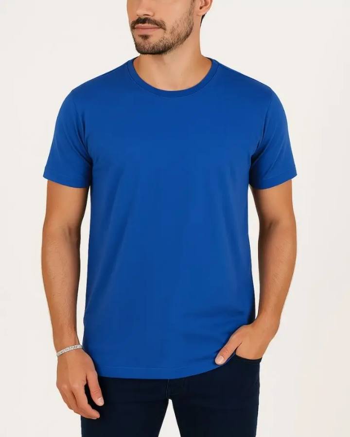 Camiseta Masculina Básica 100% Algodão