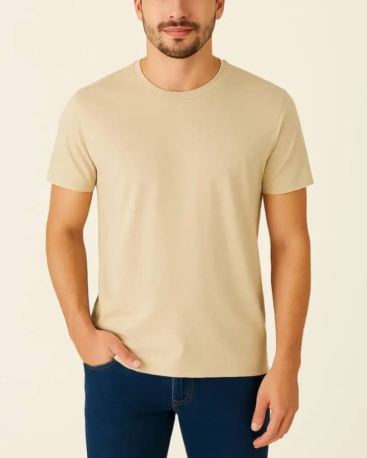 Camiseta Masculina Básica 100% Algodão