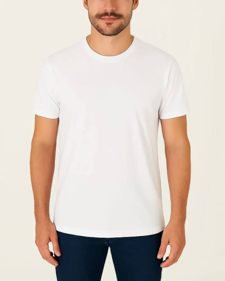 Camiseta Masculina Básica 100% Algodão