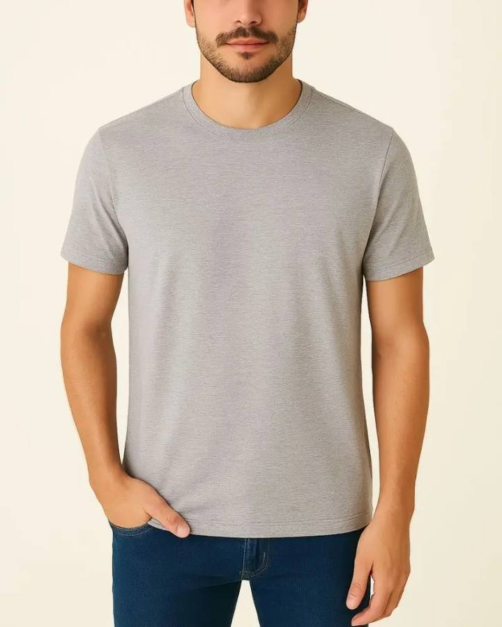 Camiseta Masculina Básica 100% Algodão