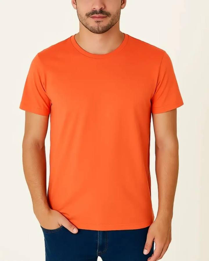 Camiseta Masculina Básica 100% Algodão