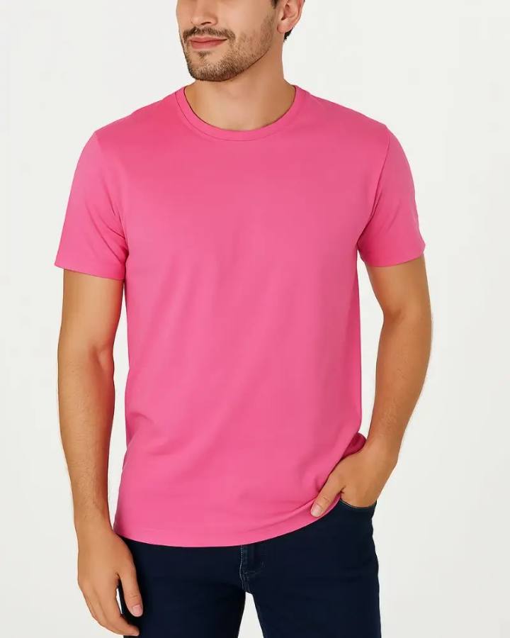 Camiseta Masculina Básica 100% Algodão