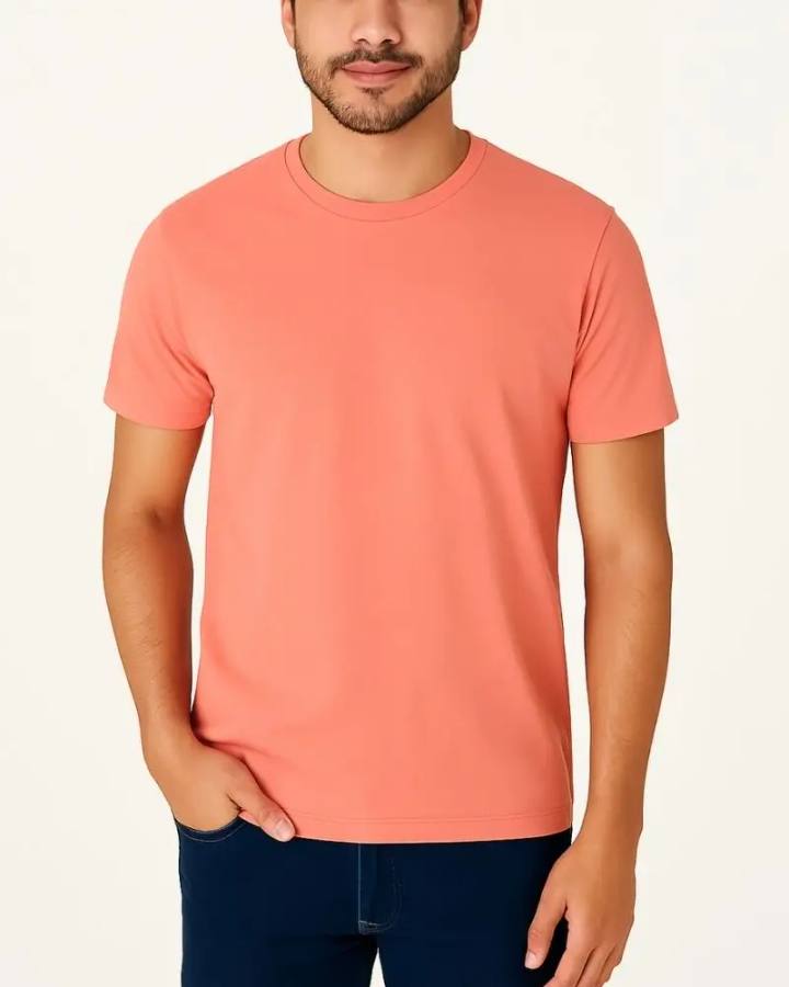 Camiseta Masculina Básica 100% Algodão