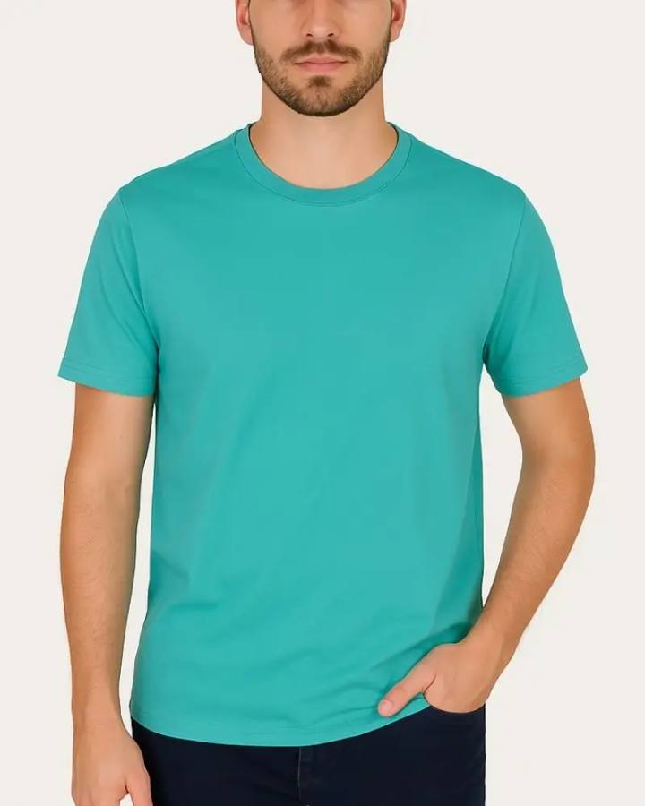 Camiseta Masculina Básica 100% Algodão