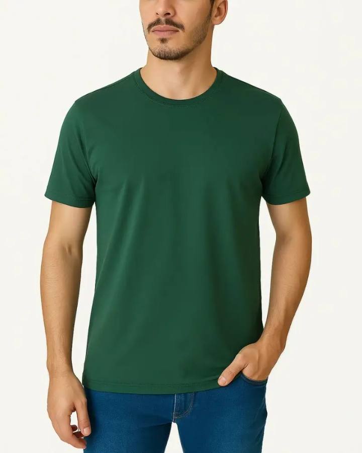 Camiseta Masculina Básica 100% Algodão